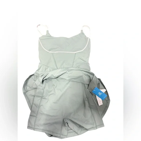 Cupshe Sage Square Neck Sleeveless Active Dress - Picture 4 of 7